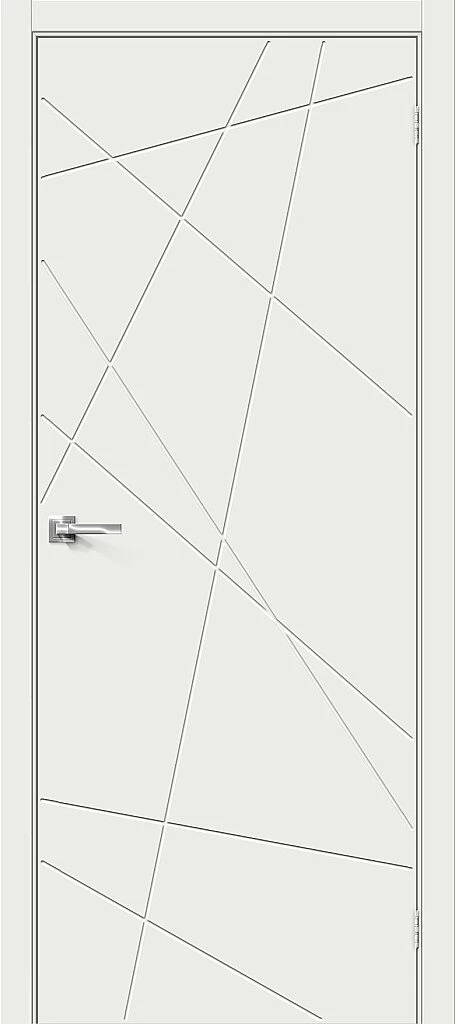 Фото Межкомнатная дверь Граффити-5.Д.П White Matt BR5461
