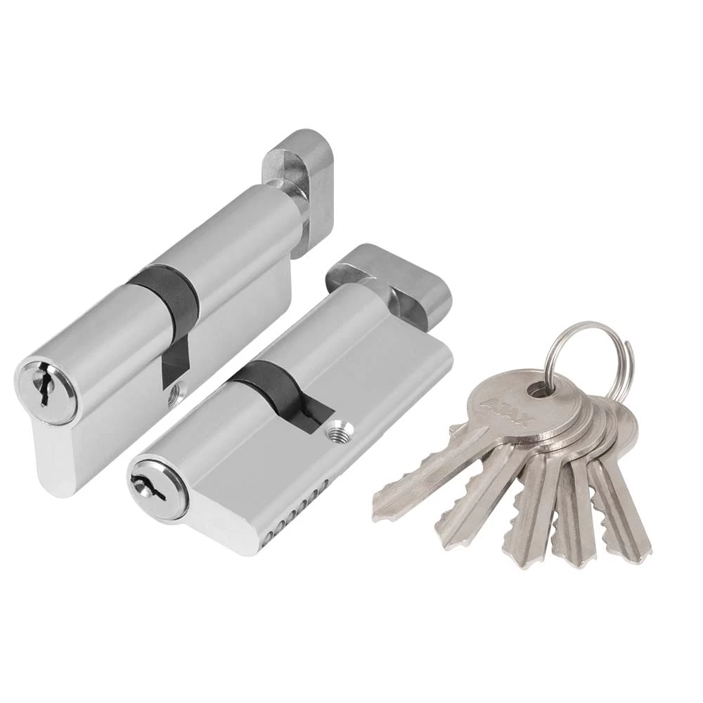 Фото Цилиндровый механизм (AZ102/60) AZ1002Knob60 (25+10+25) CP хром